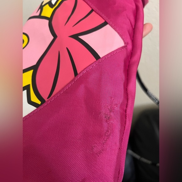 Super Nintendo World Princess Peach Drawstring Backpack Universal Studios CA - Picture 5 of 8